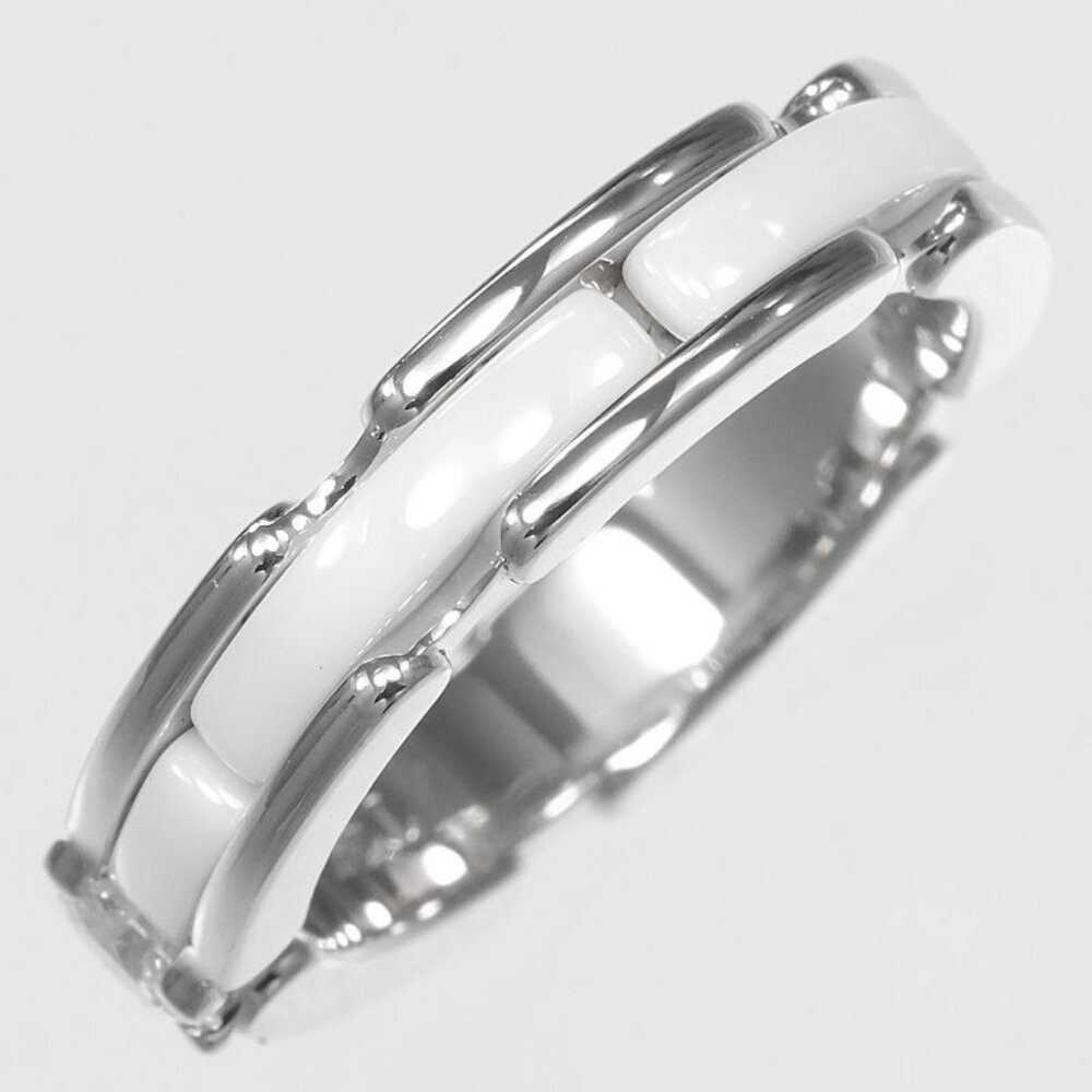 Chanel Ultra Small Gold Diamond Ceramic Ring - Picture 6 of 9